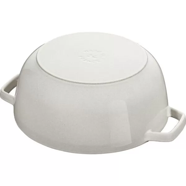 Cocotte en fonte STAUB 24cm flocon truffe blanche