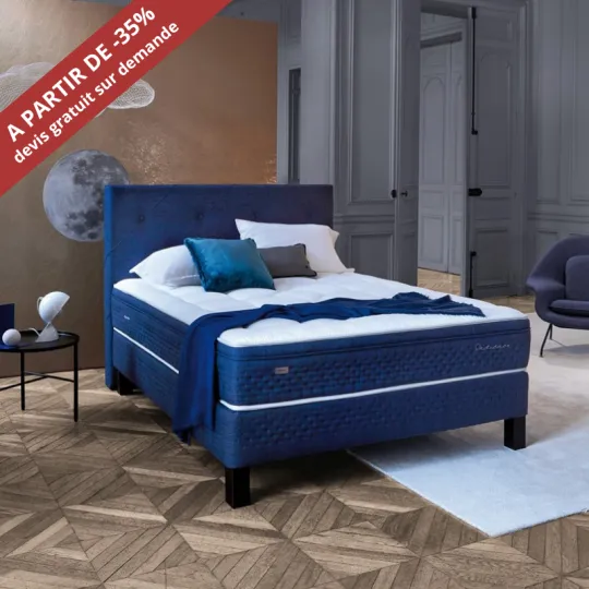 Matelas EPEDA Dédicace Perséides 33cm accueil moelleux soutien ferme - 19 tailles 6 coloris