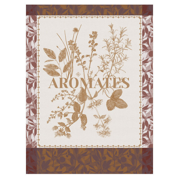 Torchon Aromates Le Jacquard Français en coton - 2 coloris