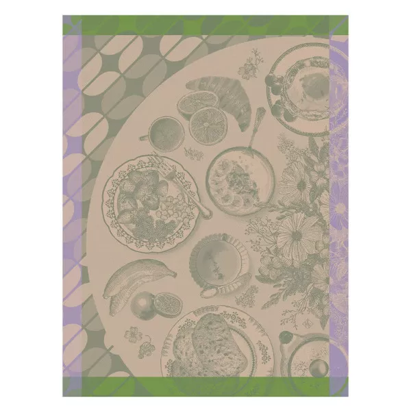 Torchon Brunch Gourmand Le Jacquard Français en coton - 3 coloris