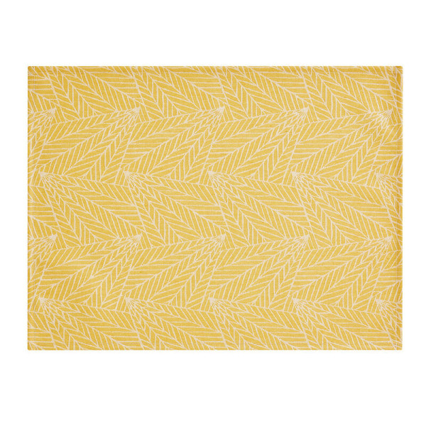 4 sets de table enduits A la carte feuilles Le Jacquard Français - 4 coloris