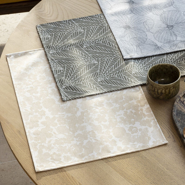 4 sets de table enduits A la carte Mille-Fleurs Le Jacquard Français - 4 coloris