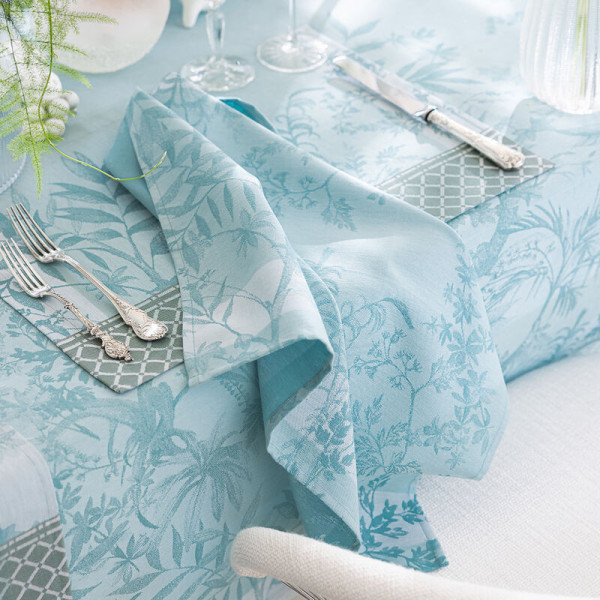 4 serviettes de table Jardin d'Eden Le Jacquard Français - 3 coloris