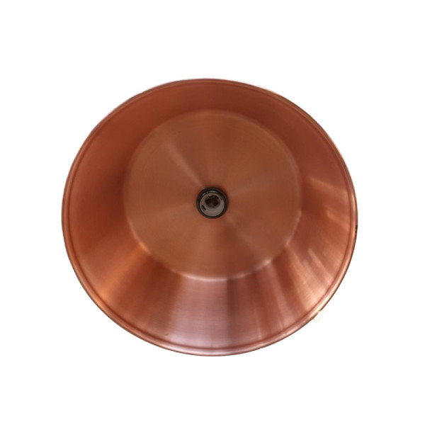 Suspension ronde cuivre lisse Baumalu 38cm bassine à confiture