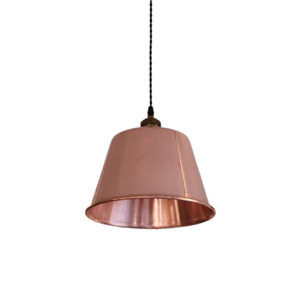 Suspension ronde cuivre lisse Baumalu 26cm bassine à gelée