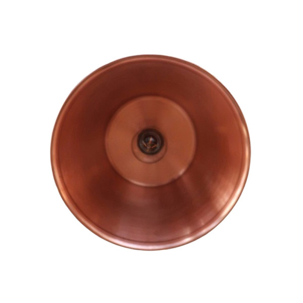 Suspension ronde cuivre lisse Baumalu 26cm bassine à gelée
