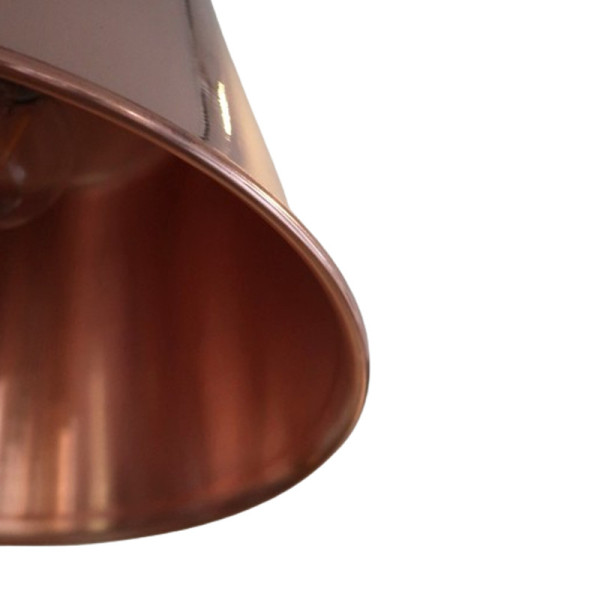 Suspension ronde cuivre lisse Baumalu 26cm bassine à gelée