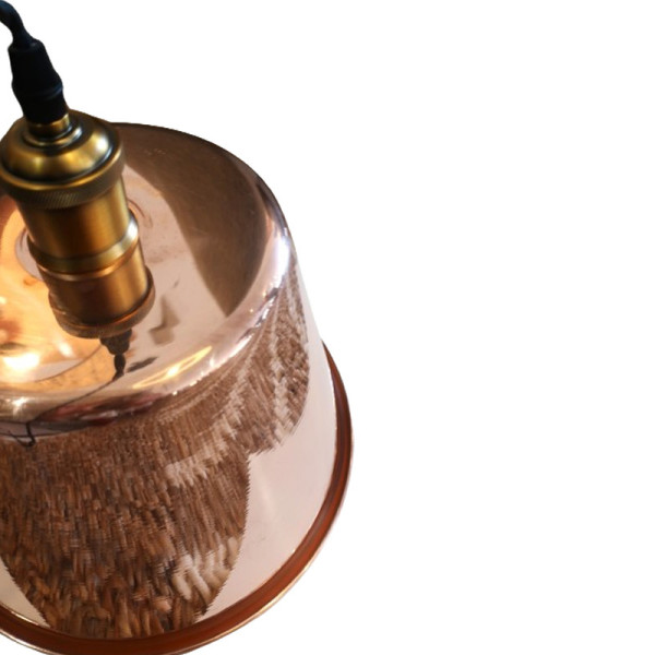 Suspension ronde cuivre lisse Baumalu 26cm bassine à gelée
