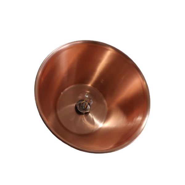 Suspension ronde cuivre lisse Baumalu 26cm bassine à gelée