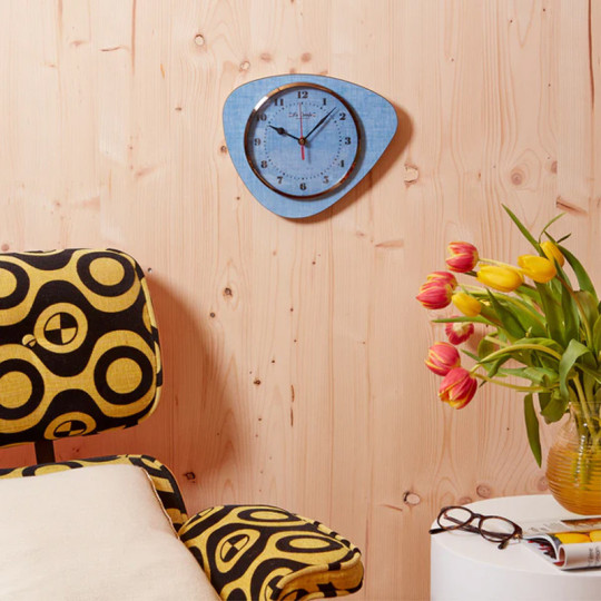 L'horloge rétro La Carafe vintage 60's Bleue