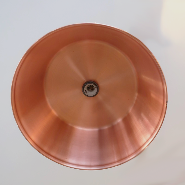 Suspension ronde cuivre lisse Baumalu 38cm bassine à confiture