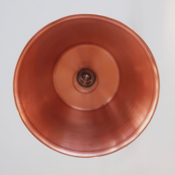 Suspension ronde cuivre lisse Baumalu 26cm bassine à gelée