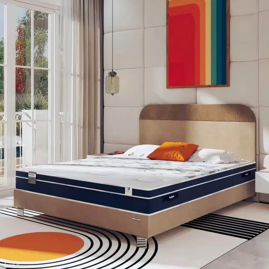 Matelas Dunlopillo ALDEBARAN Hybride Ressorts mouse à mémoire H28cm - 6 tailles