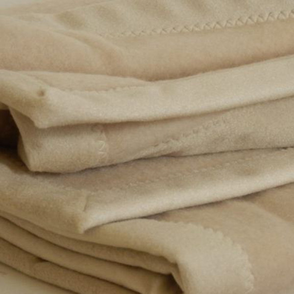 Couverture en 100% cachemire Midipy naturel beige - 3 tailles