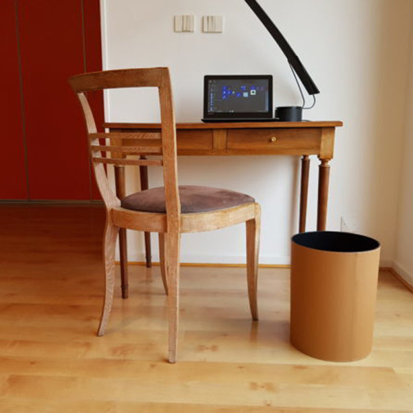Corbeille à papier en cuir Midipy - 5 coloris