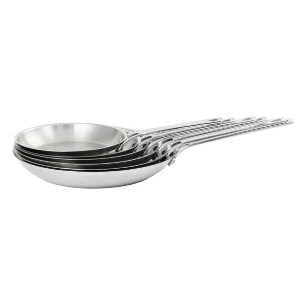 Poêle CRISTEL 1826 inox brossé - 6 tailles