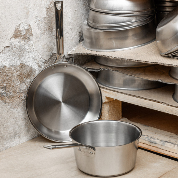 Poêle CRISTEL 1826 inox brossé - 6 tailles