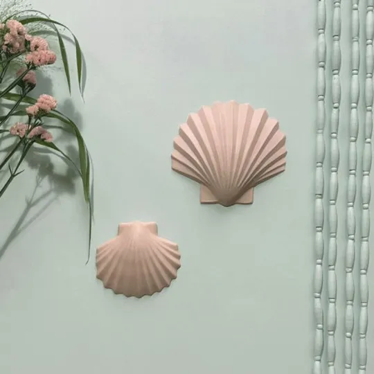 Coquillage Calypso petit Monochromic décoration murale - 4 coloris