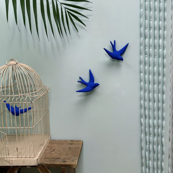 Hirondelle Volage Monochromic décoration murale - 5 coloris