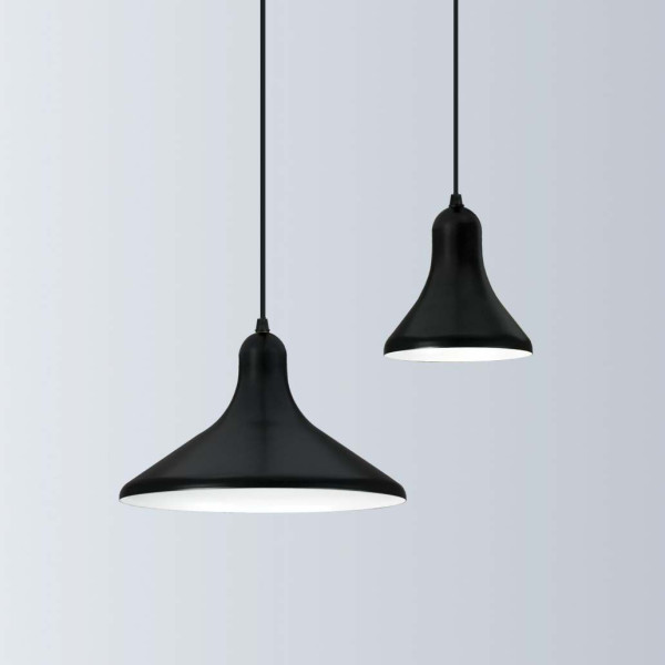 Suspension Luz Eva Piccolo noire 30cm