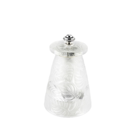 Moulin en cristal Peugeot Lalique à sel sec ou poivre 9cm