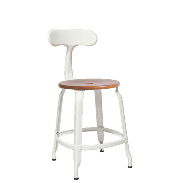 Chaise Nicolle bois et métal - 4 hauteurs 8 coloris 2 bois