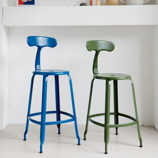 Chaise NICOLLE métal usage intérieur - 5 hauteurs 8 coloris