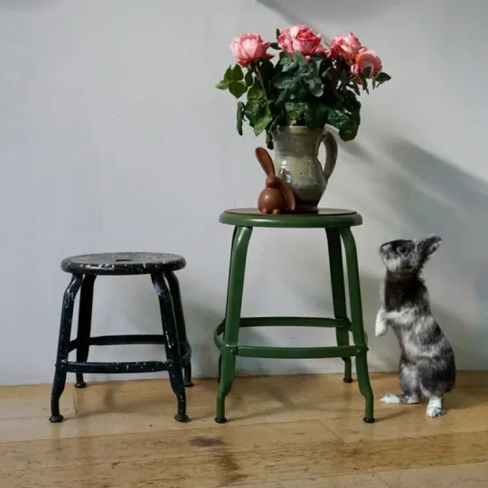 Tabouret NICOLLE métal usage intérieur - 5 hauteurs 8 coloris