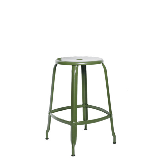 Tabouret Nicolle métal - 5 hauteurs 8 coloris