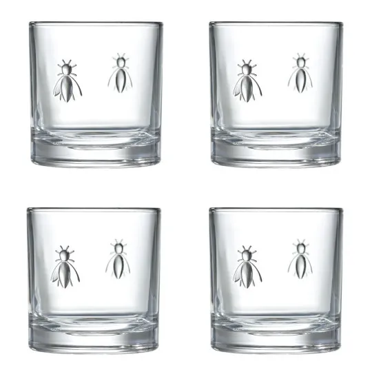 Set de 4 gobelets à whisky Abeille LA ROCHERE