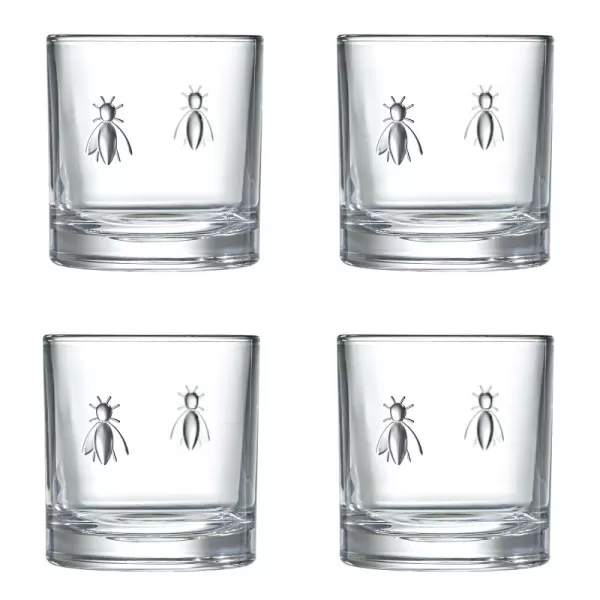 Set de 4 gobelets à whisky Abeille LA ROCHERE