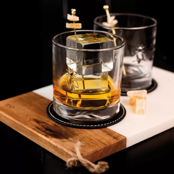 Set de 4 gobelets à whisky Abeille LA ROCHERE