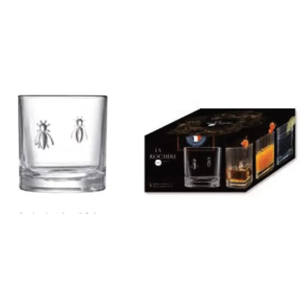Set de 4 gobelets à whisky Abeille LA ROCHERE