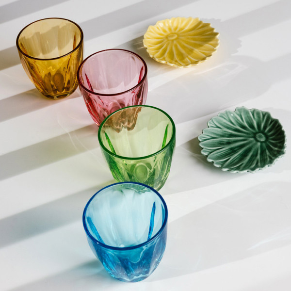 6 verres à eau Lily La Rochère gobelets - 4 coloris