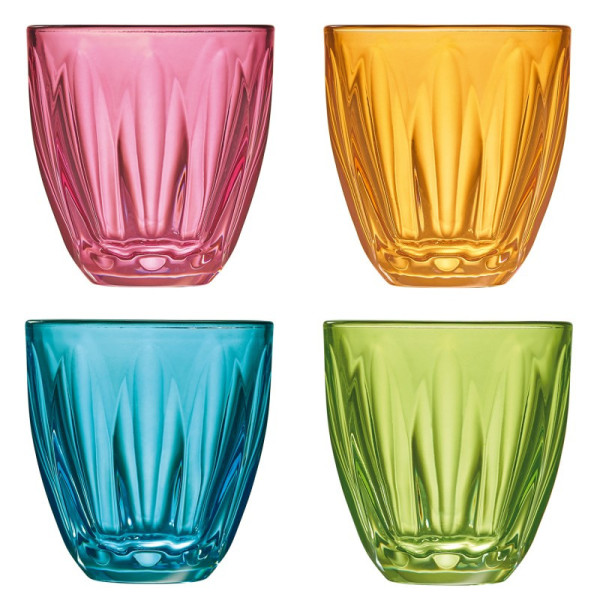 6 verres à eau Lily La Rochère gobelets - 4 coloris