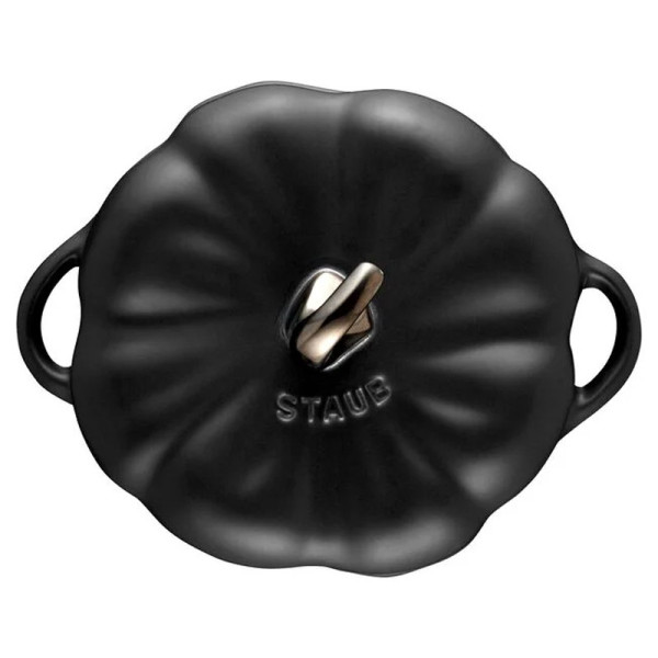 Mini cocotte Staub céramique Citrouille noire - 2 tailles