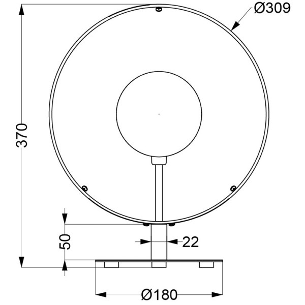 Lampe à poser Cybelle LT Aluminor