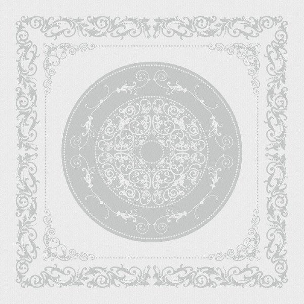4 serviettes de table Comtesse blanc Garnier Thiebaut