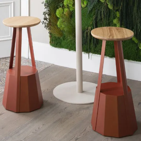 Tabouret haut Ankara 76cm Matière Grise - 39 coloris