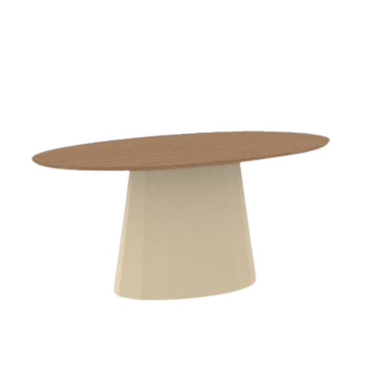 Table basse ovale Ankara chêne Matière Grise - 39 coloris
