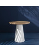 Table basse ronde Ankara chêne Matière Grise - 39 coloris 2 tailles