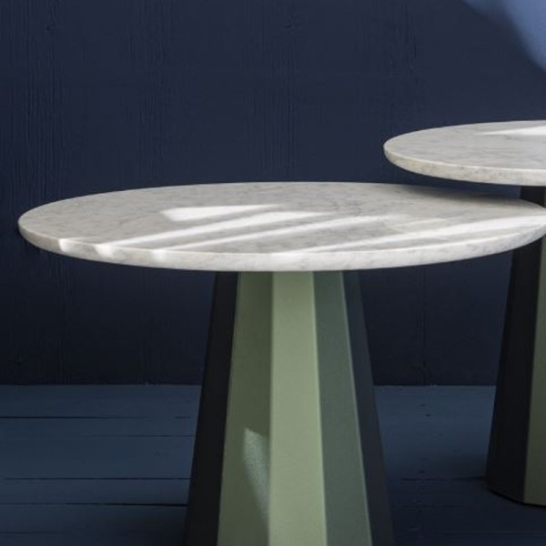 Table basse ronde Ankara marbre Matière Grise - 39 coloris 2 tailles