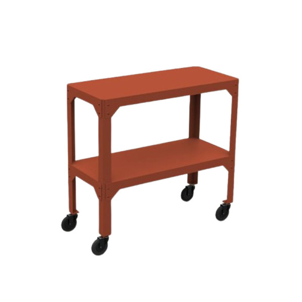 Etagère 2 niveaux Hegoa Matière Grise acier - 38 coloris