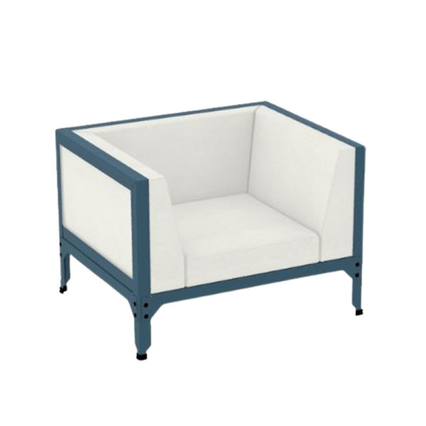 Fauteuil club Hegoa Matière Grise acier - 38 coloris