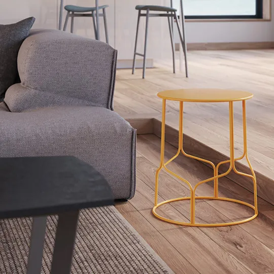 Tabouret bas Virgule H45cm CARRIER - 32 coloris