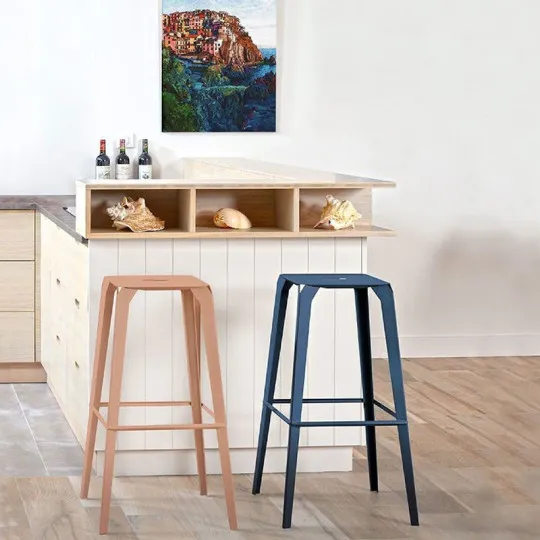 Tabouret snack bar Valence CARRIER - 32 coloris 2 hauteurs