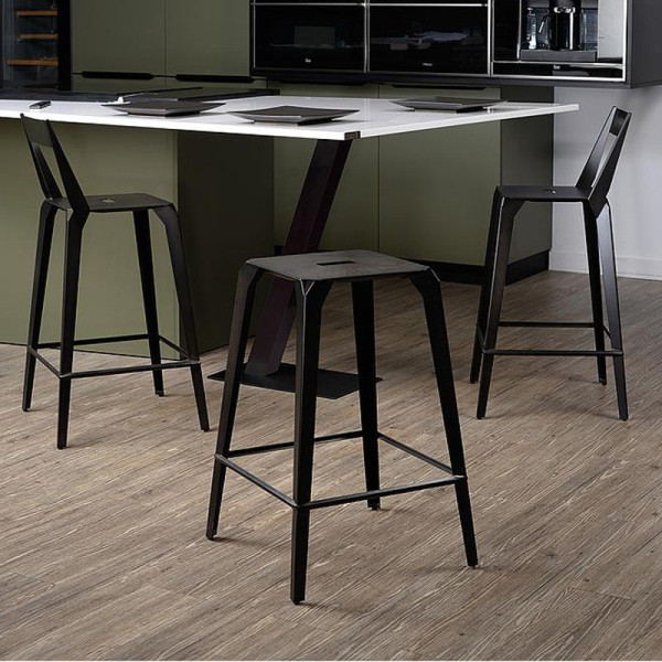 Tabouret snack bar Valence CARRIER - 32 coloris 2 hauteurs