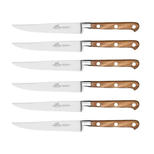 Couteau à steak Sabatier IDEAL bois - 3 finitions