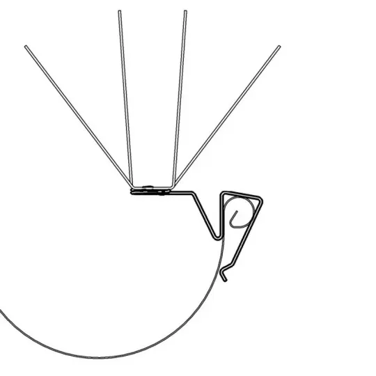 Pics anti-volatiles Oisipic pour gouttière avec bourrelet en position intérieure - 4 tailles
