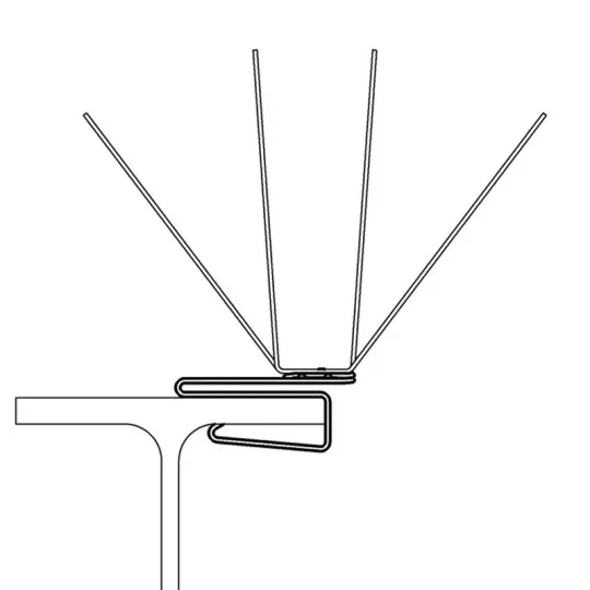 Pics anti-volatiles Oisipic pour poutre IPN - 4 tailles